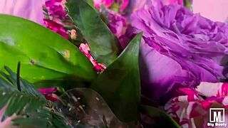 Cute Bitch Sucks Huge Rubber Dildo with Passion and Rides Wet Pussy Hard! Valentine's Day Heat!