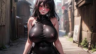 Ai generated model girl big-tits ai art 124