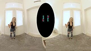 Vrhush Sexy Blonde Kay Carter Tests Your Sex Swing with Hot Doggystyle Action