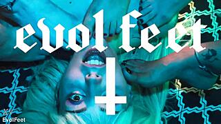 kinky foot party turned into wild femdom licking