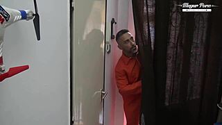 Sunny herrera in uniform with glasses and tattoo