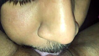 Ebony queen squirts under masked monster cock