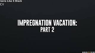 Ana Foxxx's impregnation vacation with deepthroat and cum