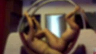 latina teen's hairy pussy takes a wild anal pounding.