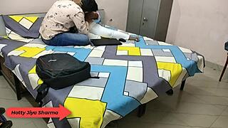 Hotty Jiya Sharma Fucked Hard by Boyfriend in Hostel with Loud Moaning