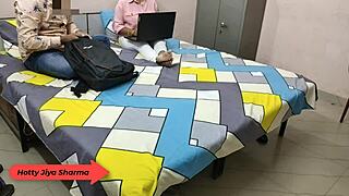 Hotty Jiya Sharma Fucked Hard by Boyfriend in Hostel with Loud Moaning