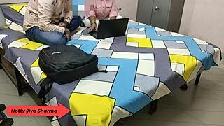 Hotty Jiya Sharma Fucked Hard by Boyfriend in Hostel with Loud Moaning