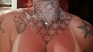 Hey new viewers, check this tanned redhead's big tits and ass! 😍