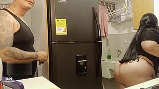 i caught my hermanastro's wife bent over in the kitchen, part 1