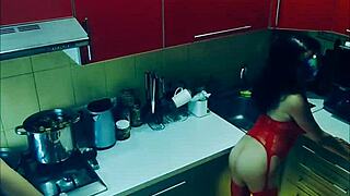 Beautiful Wife Rough Fucked In Kitchen!