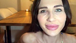 Nicole love moans loudly while sucking cock and getting deepthroat in pov!