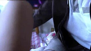 Skinny Latina Schoolgirl in Uniform Twists Her Big Ass at Home for Homemade Mexican Video
