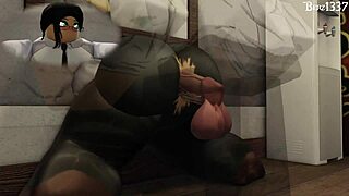 In the office, a guy bends his cute girlfriend over for a quick homemade doggystyle fuck from pov