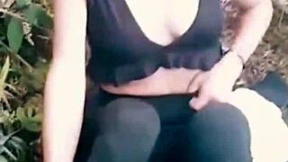 Outdoor sex with a stranger who watched me for days, bent over in public.