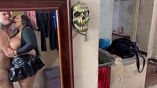 BBW Tenant Masturbates In Backyard