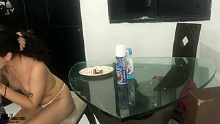 i get so horny eating a dick with strawberry and cream part 1