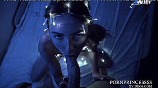 my stepsis surprises me at night with bent over ass and missionary fucking