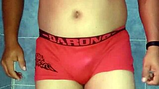 Modeling Satin Panties With Bra And Pantyhose In Mexican Dance.