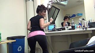 London Keyes Behind the Scenes Striptease in Part 2