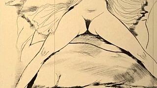 Vintage erotic drawings showcasing classic art and retro charm