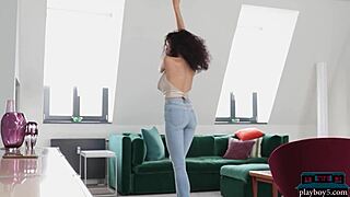 Petite Asian Teen Layla Balan Shows Off Curly Hair In Solo Softcore Video!