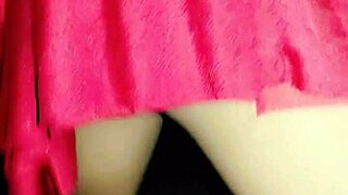 piss walking in chastity cage with girlfriend outdoor