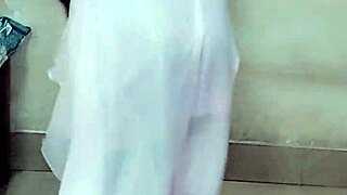 piss walking in chastity cage with girlfriend outdoor