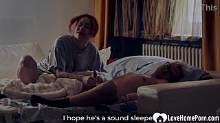 red-haired step mom in bedroom encounter