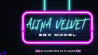 latina milf under red light sucks balls spits on dick handjob and huge facial cumshot