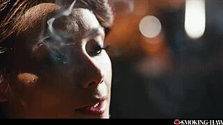 Veronica Leal Smoking Fetish - Sexy Slim Babe Smokes Cigarette And Strokes Cock