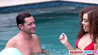 Stepfather And Stepdaughter Fuck To Improve Family