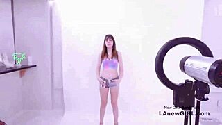 sexy brunette gets fucked in a modeling audition