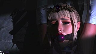 Princess Zelda Bound as Sage's Slave in Bondage