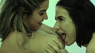 Hey, These Cute Latina Friends Are Getting Naughty with Licking and Fucking Together