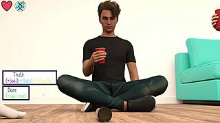 Elmwood university 18 truth or dare turns naughty for small tits blonde college girl loving neck kisses 😘