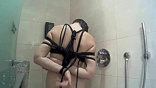Naked girl tied up in hotel hidden camera?