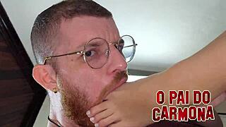 First DP with squirting and anal for Taubaté slut