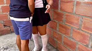 Culona Cachonda De 18 Años Se Escapa De La Escuela Para Que Le Destrocen El Coño En Un Lote Abandonado