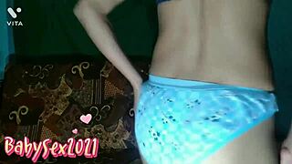 Desi step sister teaches while watching tv