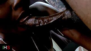 Sensual black girl fucks a black male