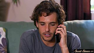 in this glamcore teen fantasy roleplay a young girl gets sprayed with warm cum during an erotic storyline