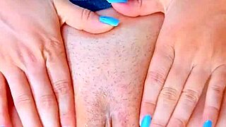 I can't believe this gorgeous tanned desi beauty is fingering her pink pussy in an erotic homemade video.