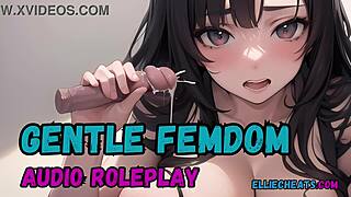 An erotic audio tale of trick or treat with gentle femdom elements