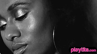 Petite Ebony Milf Strips Nude and Dances Seductively in Classroom