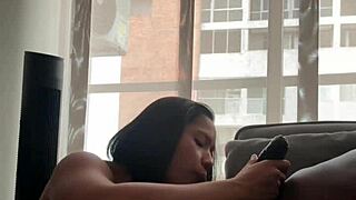 my stepfather's huge cock slides into my tight 18+ mouth, feeling so full and loved