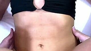 He can't resist me, my natural big tits bouncing as he fucks my tight pussy deep. He starts pounding hard until I moan loud.