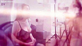 hot college student in her first group event