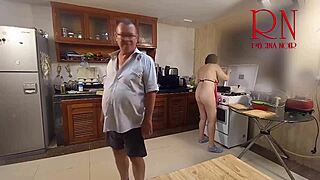 Morning chaos in kitchen comedy NSFW story S1
