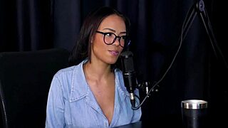 Bold Interview With Alice Vasconcelos In Sheer Red Lingerie During Porn Cast Brazil