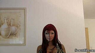 sexy german teen seduces after halloween party